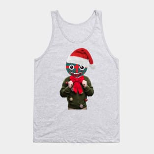 DEERS GREEN RED CHRISTMAS Tank Top